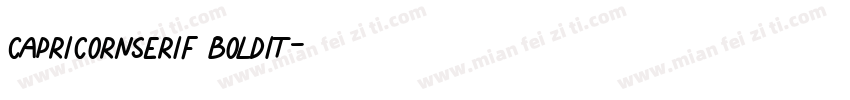 CapricornSerif BoldIt字体转换